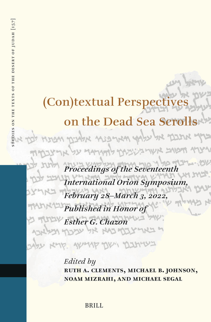 Cover image for (Con)textual Perspectives on the Dead Sea Scrolls ISBN 9789004754775
